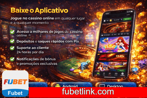 Aplicativo móvel FUBET para iOS e Android